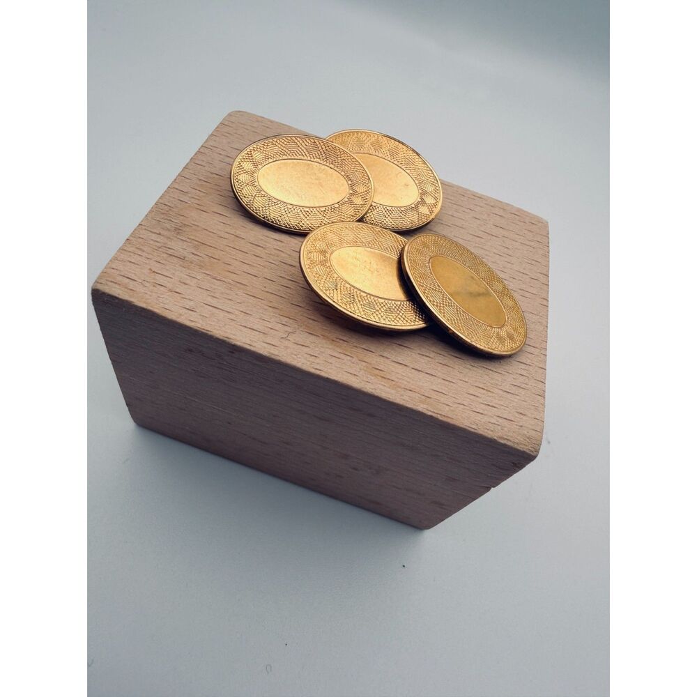 Antique Cufflinks - No Monogram - 1900s Yellow  Gold